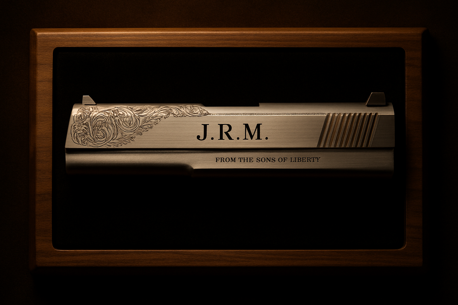 Engraved Firearm Slide