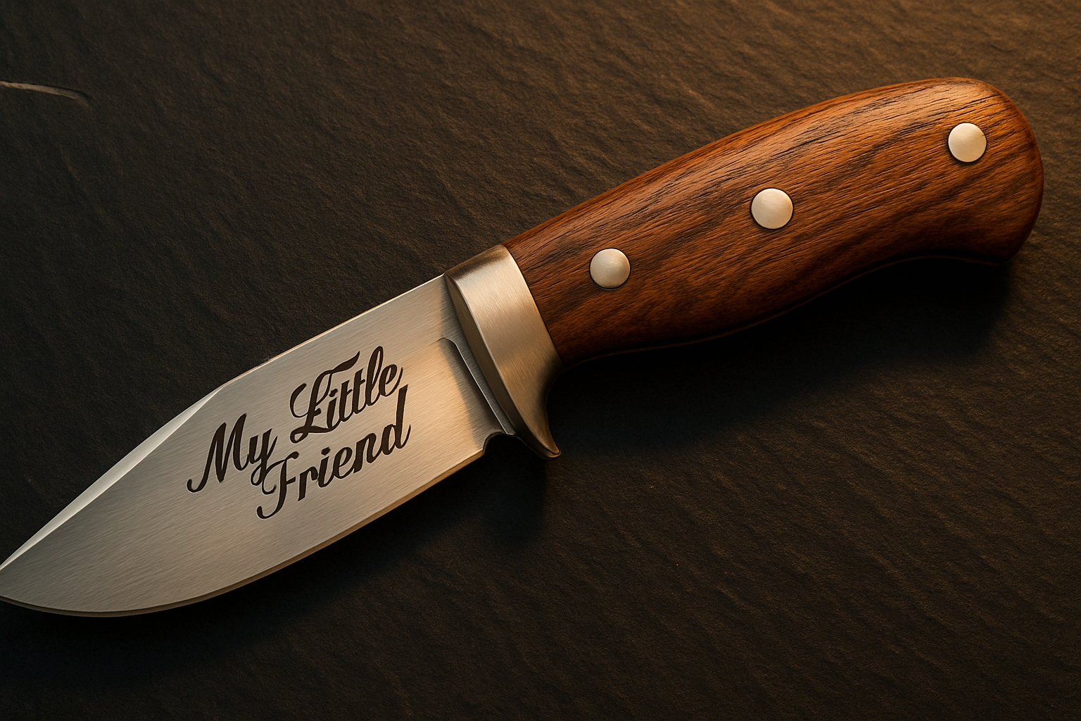 My Little Friend — Engraved Knife
